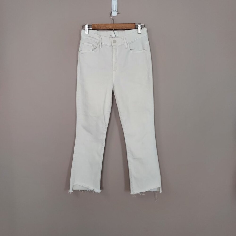 Mother The Insider Crop Step Fray Jeans Size 29 - Picture 5 of 14
